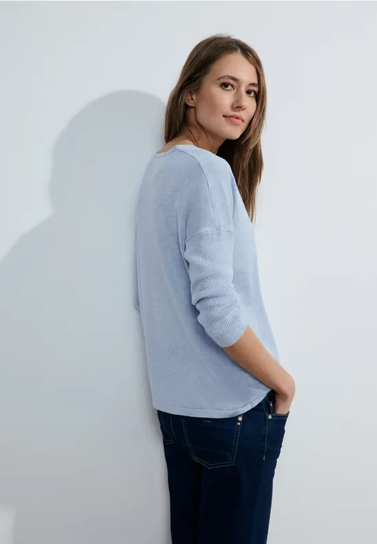 3/4 Feinstrick Pullover