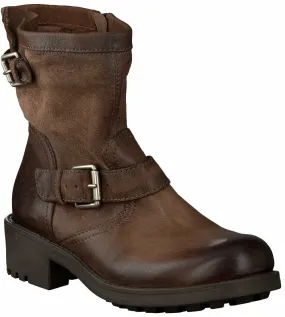 Biker-Boots für Damen 102201385992 (Dunkelbraun)