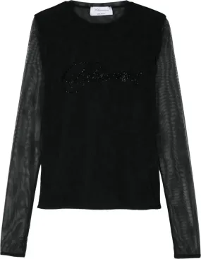   Blumarine  t-shirt tulle w logo divers mehrfarbig