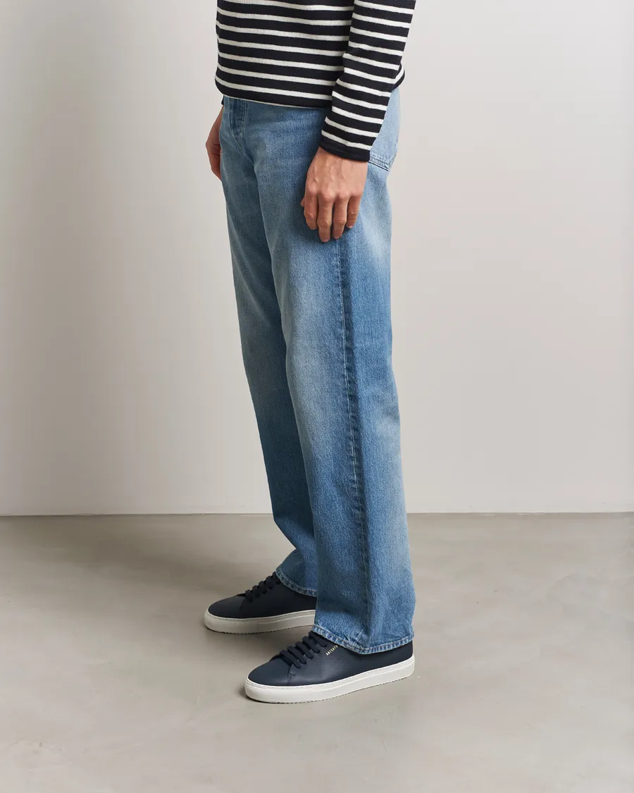 Clean 90 Grained Leather Sneaker Navy