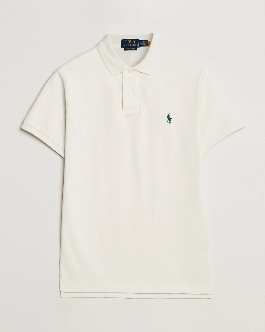 Custom Slim Fit Polo Antique Cream