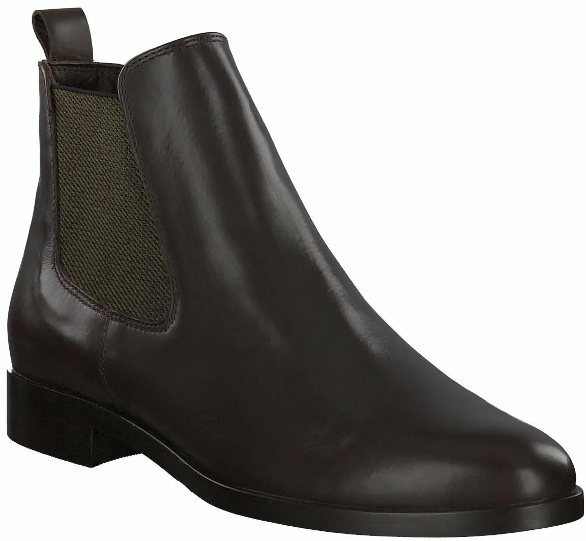 Damen-Chelsea-Boots aus Leder 105201731018 (Dunkelbraun)