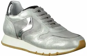 Damen-Schnürschuhe aus Leder 101911584022 (Silber)