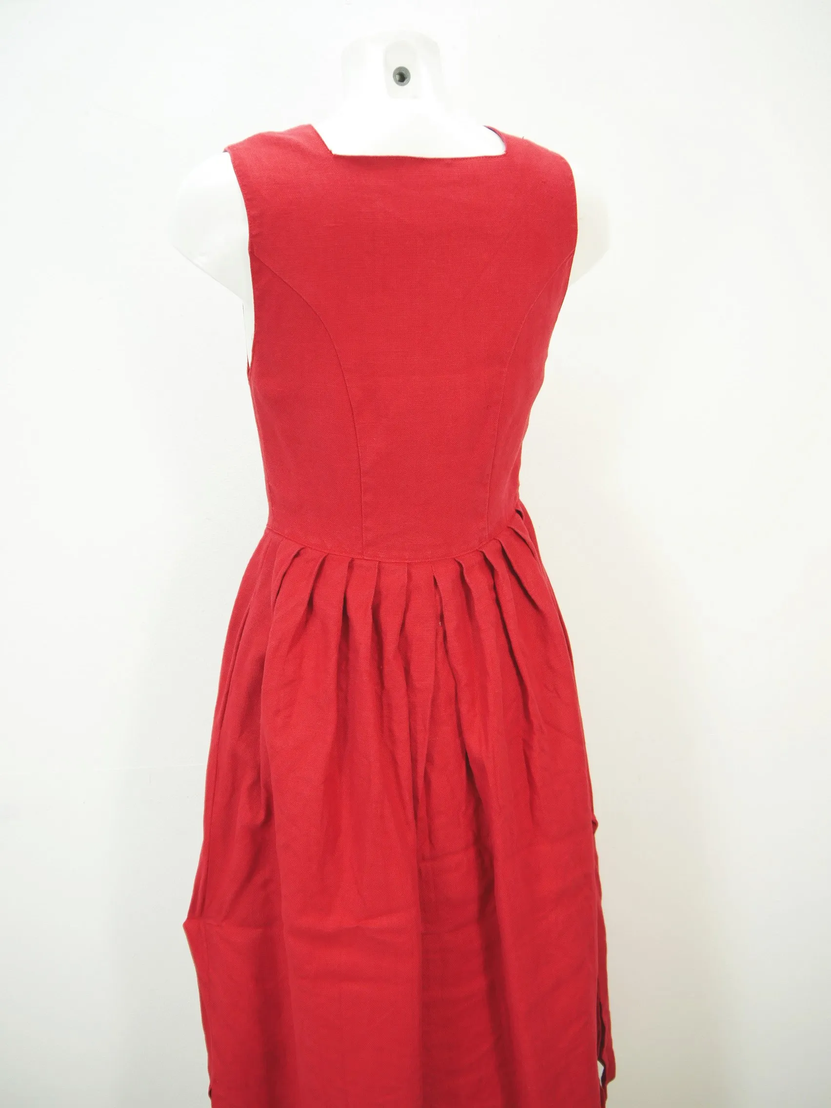 Distler Original rot mit Stickerei süßes Landhaus Kleid Trachtenkleid Gr.36