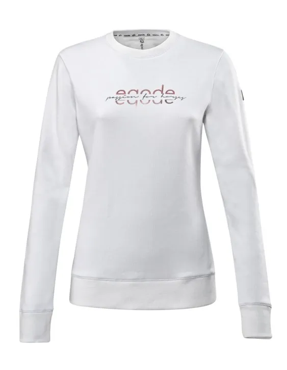 Eqode by Equiline Damen Sweatshirt l Pullover Dona weiß rose S