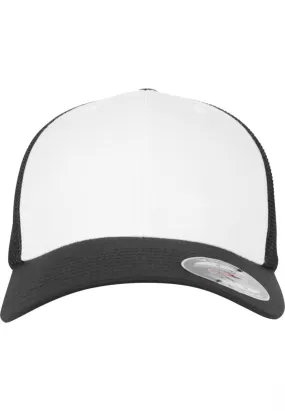 Flexfit Cap in Schwarz, Weiß