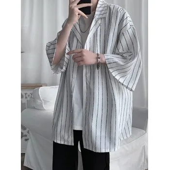 Gestreiftes Button-Down-Hemd für Herren
