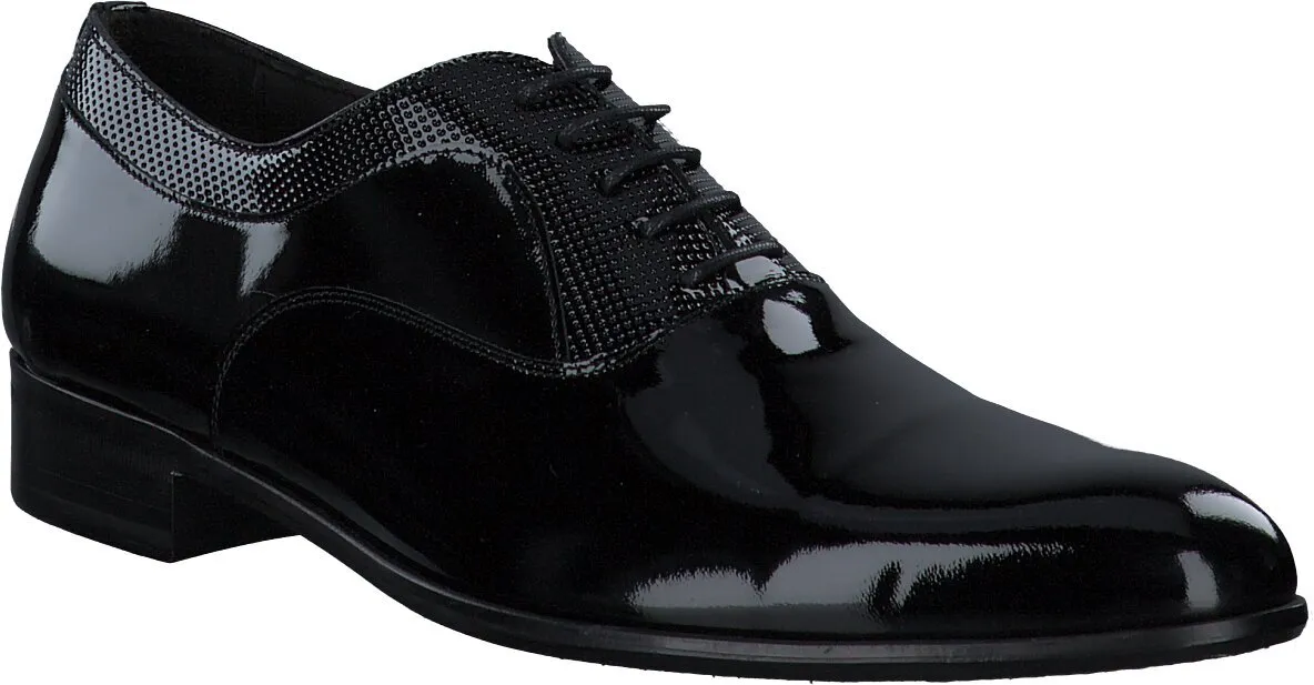 Herren-Schnürschuhe aus Leder 230003000002 (Schwarz)
