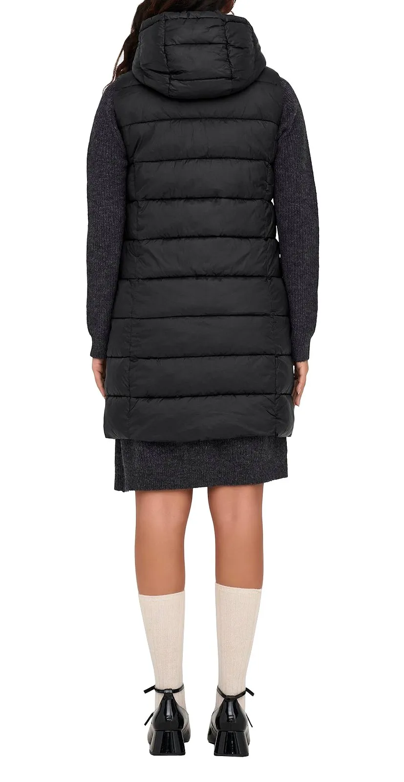 JDY Damen Steppweste JDYZulu Long Hood Waistcoat