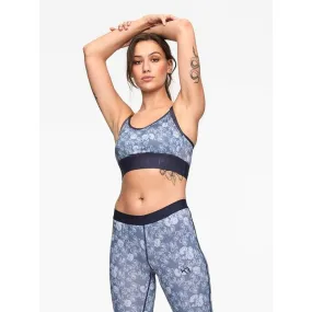 KARI TRAA Sport-Bustier in Blau | Größe XL