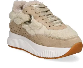 LANA Damen-Schnürschuhe mit Warmfutter 193302000011 (Beige)