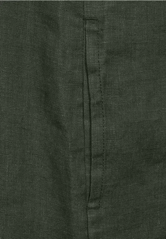 Leinen Kleid in Unifarbe
