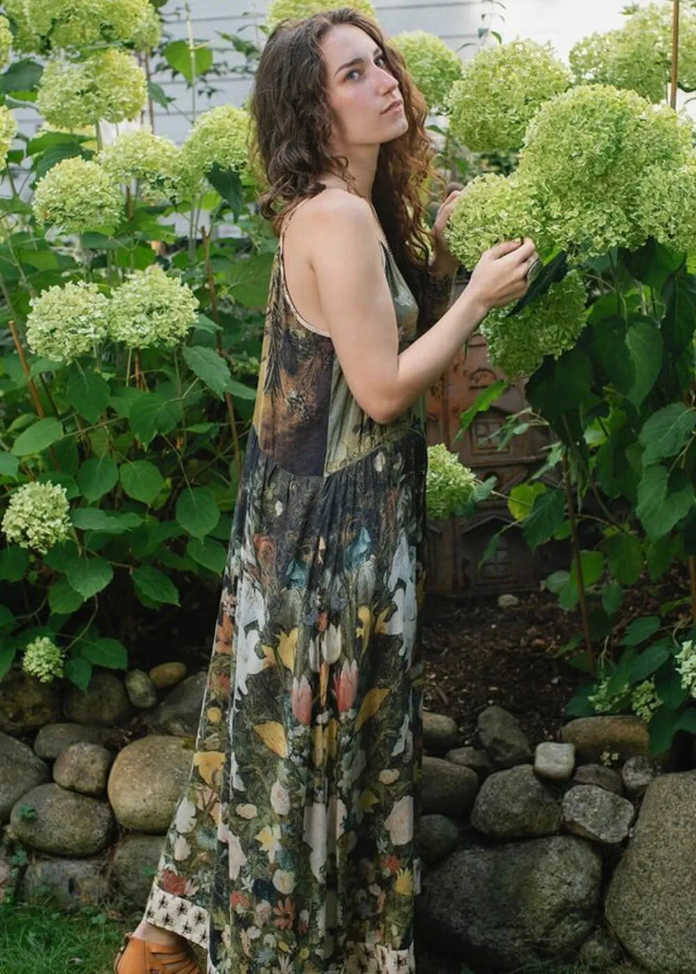 Market Of Stars I Dream In Flowers Bohéme Maxikleid Grün