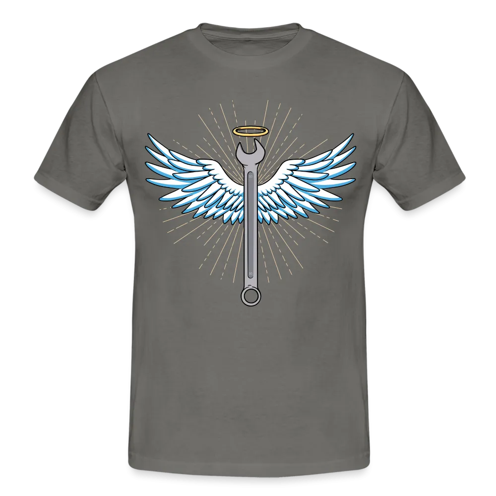 Mechaniker Mechatroniker Schrauber Schraubenschlüssel Engel Geschenk T-Shirt