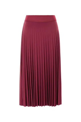 midi plissee skirt recycled