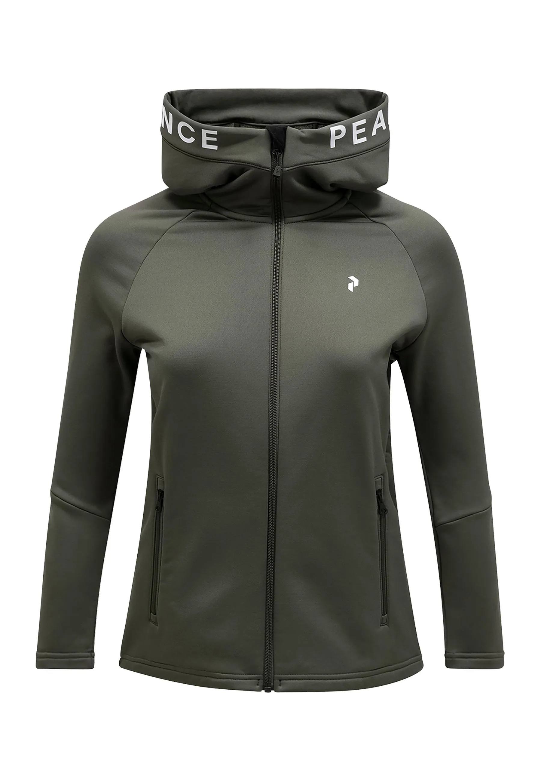 Peak Performance W Rider Zip Hood Fleecejacke Damen OLIVE im Online Shop von kaufen