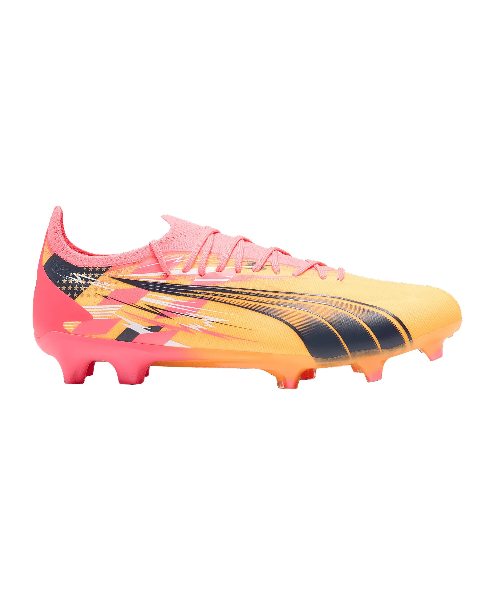 PUMA ULTRA Ultimate FG/AG Christian Pulisic Orange Blau F01