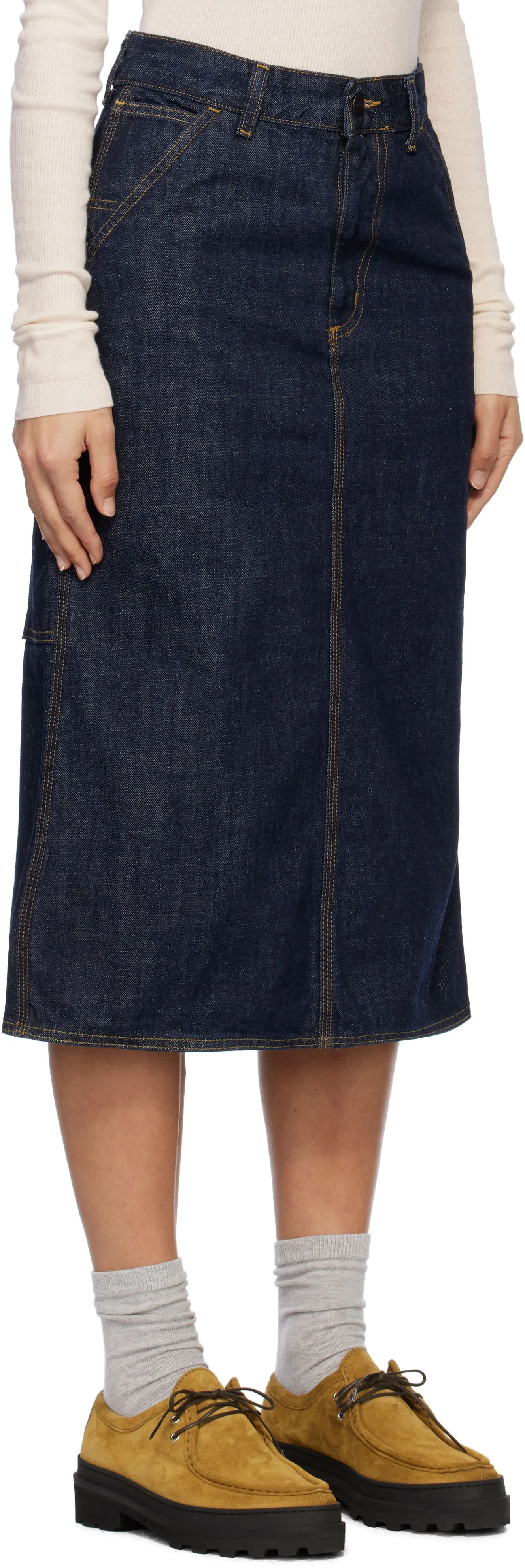 Rock Carhartt WIP Single Knee Denim Skirt I034224_8