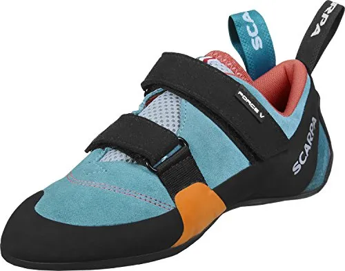 Scarpa Damen Force V WMN Kletterschuhe, Icefall-Mandarin RED ED, 39 EU