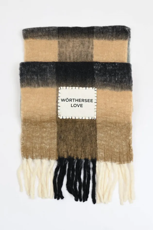 Schal WÖRTHERSEE LOVE in Schwarz/Beige