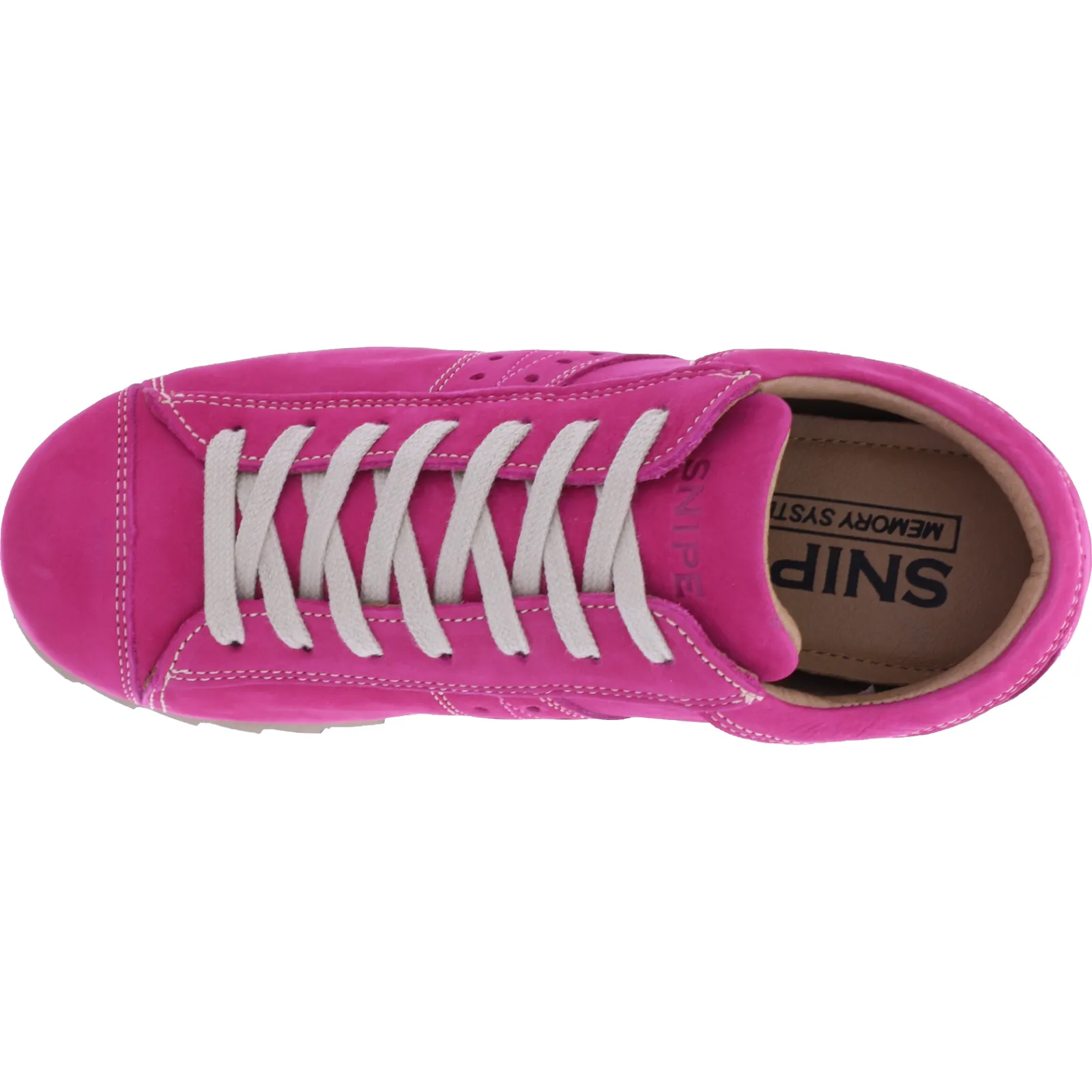 Snipe | Modell: Rippel Sport | 42285-038 | Pink Nubuk Leder | Damen Schnürschuhe