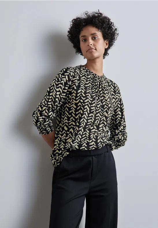 Street One Bluse mit Smock-Details 