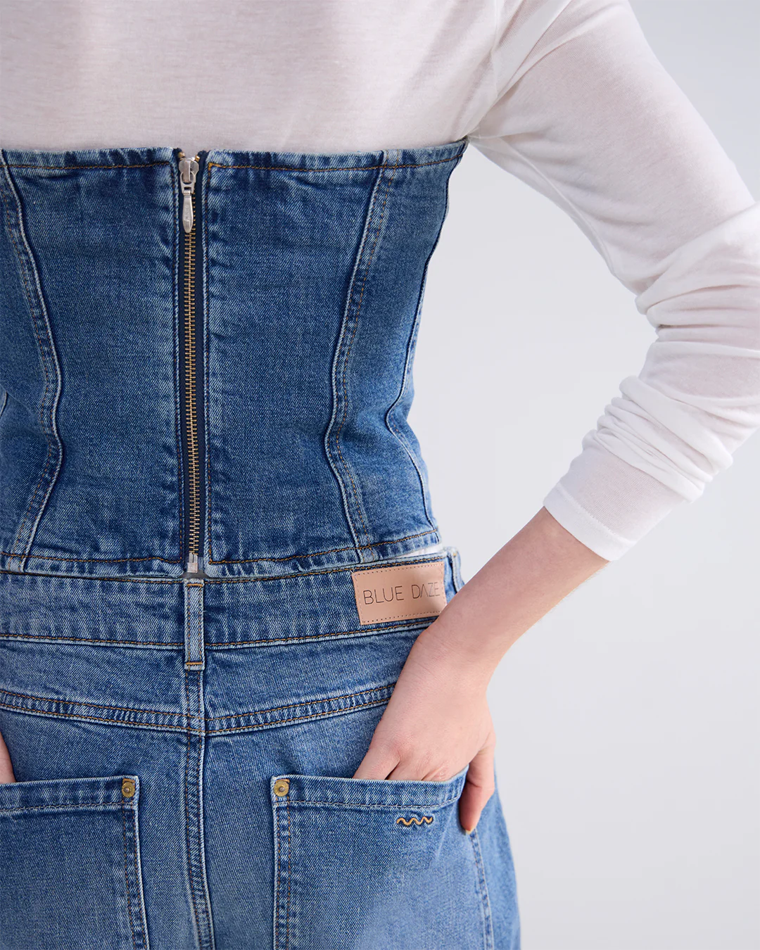 SUMMUM WOMAN Korsett Denim bustier 2s3192-5182